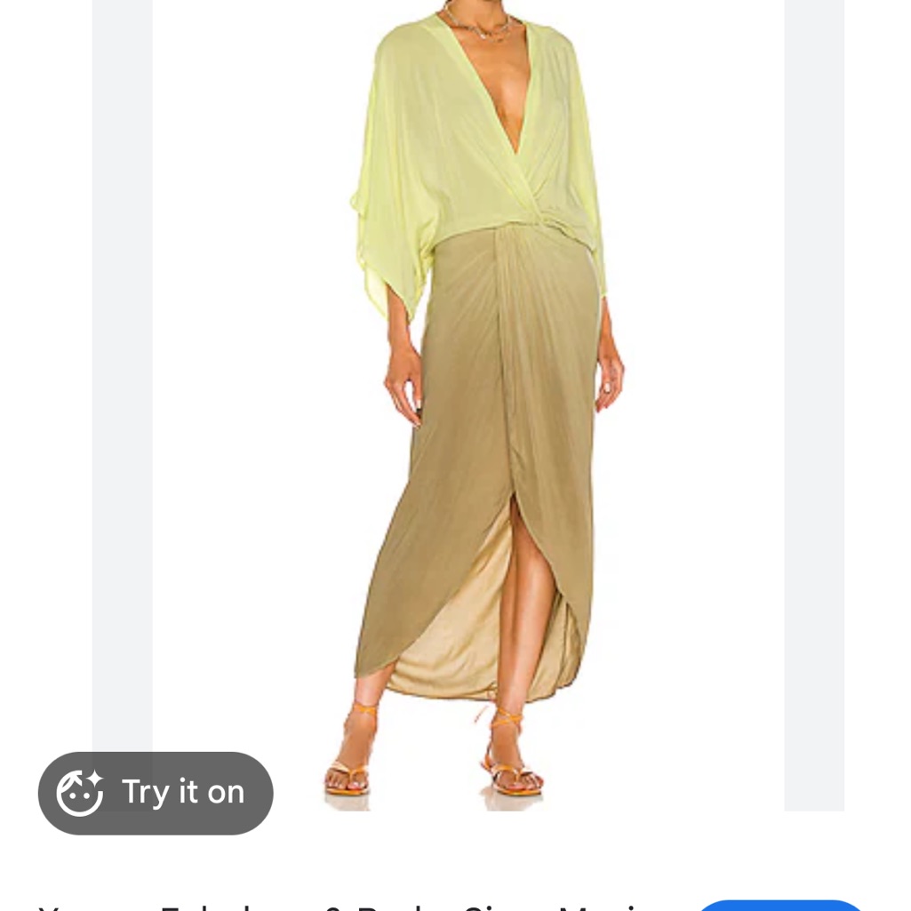 Young Fabulous And Broke Siren Maxi Lime & Olive